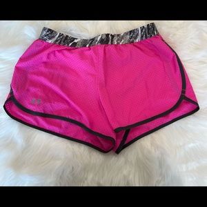 Under armour pink shorts